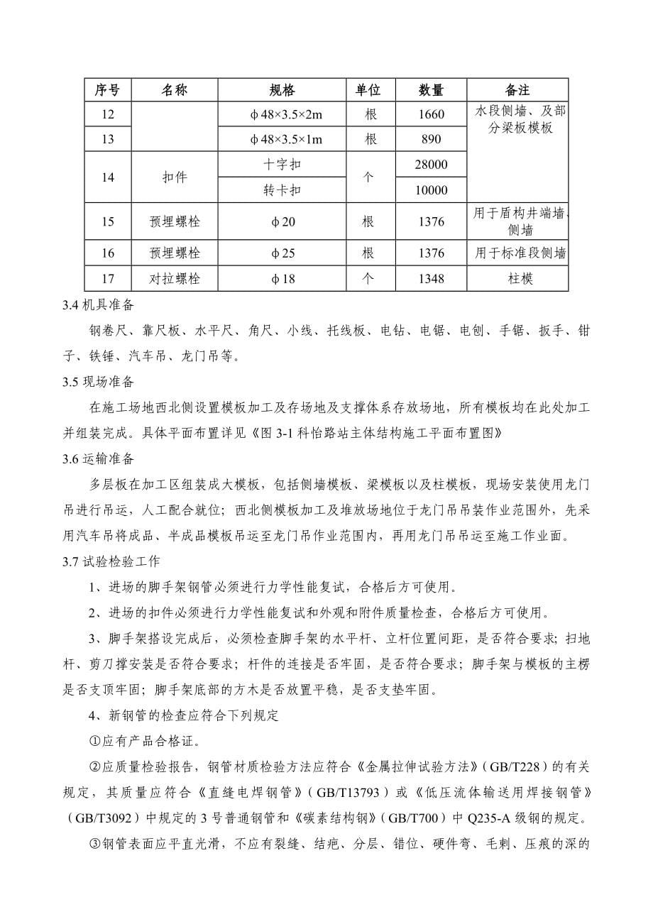 北京某地铁车站明挖结构模板方案单侧模板计算书_第5页