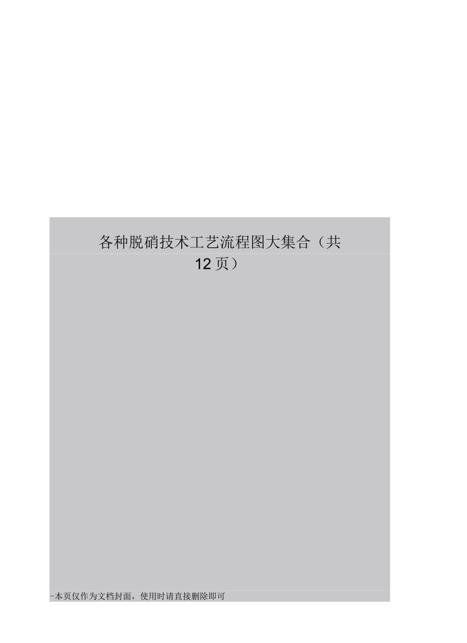 各种脱硝技术工艺流程图大集合_第1页