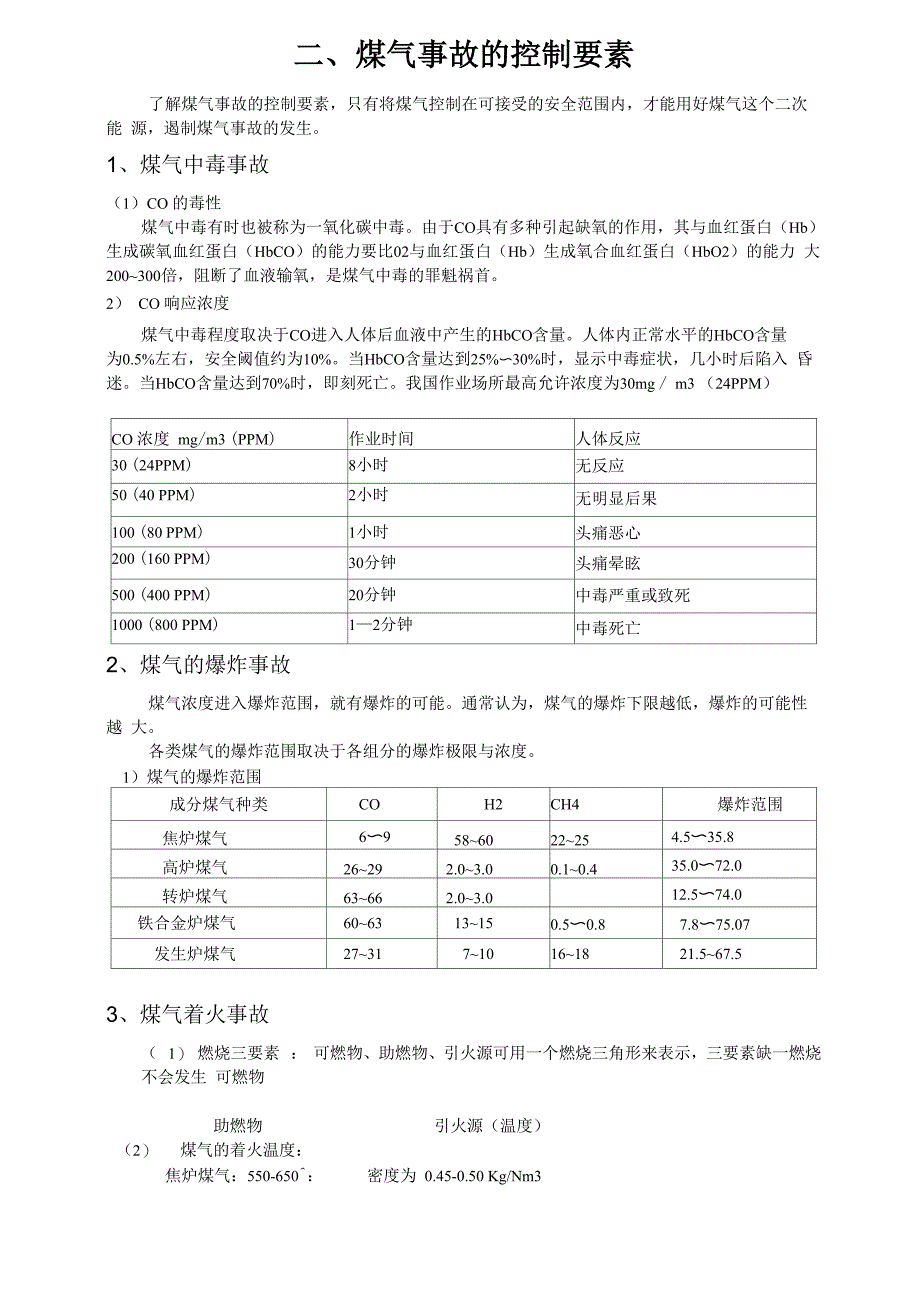 煤气防护知识_第1页