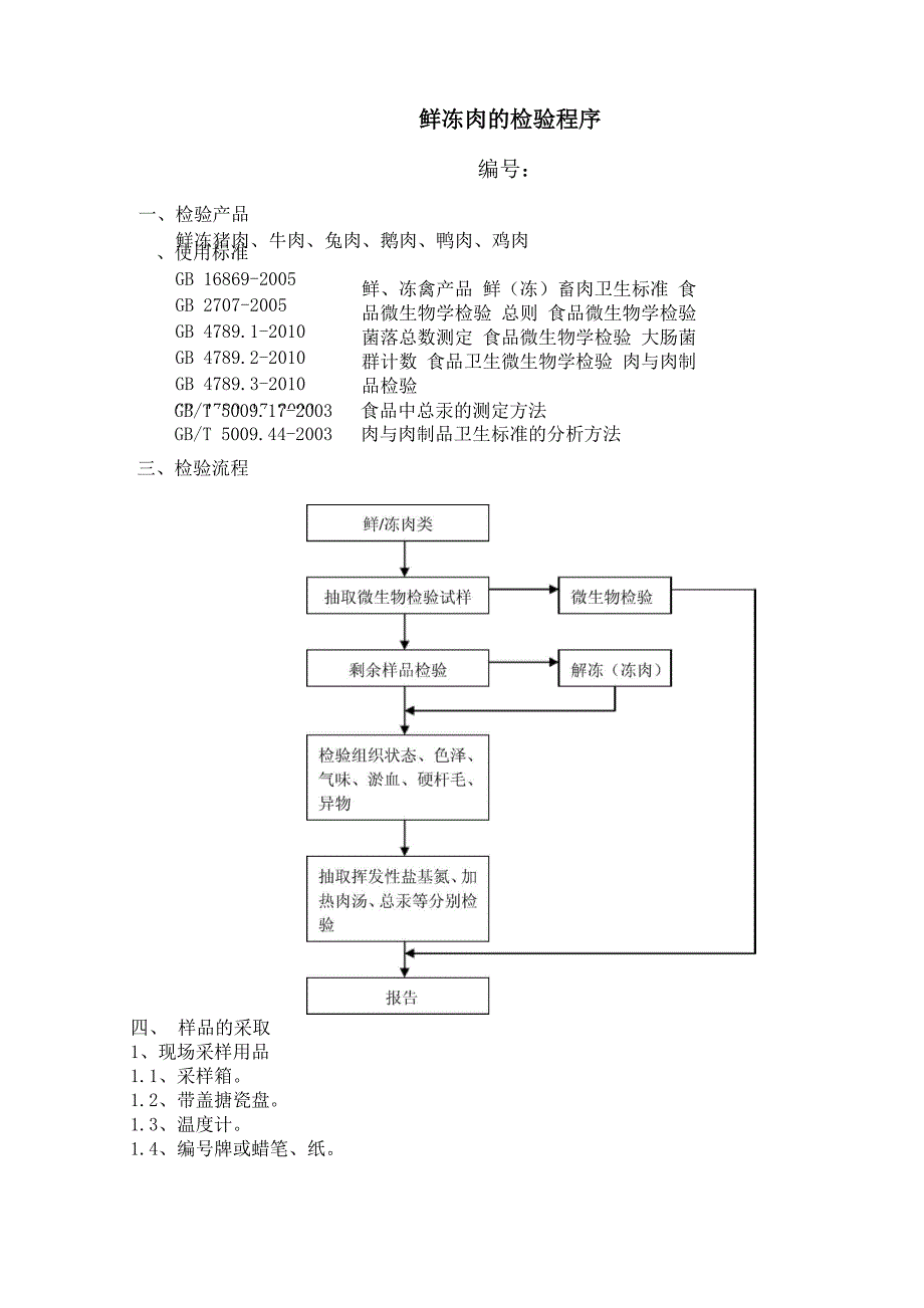 鲜冻肉的检验程序_第1页