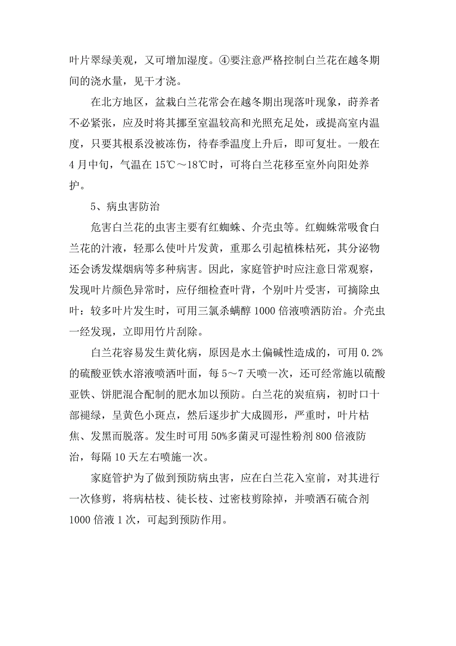 白兰花的管理方法有些_第4页