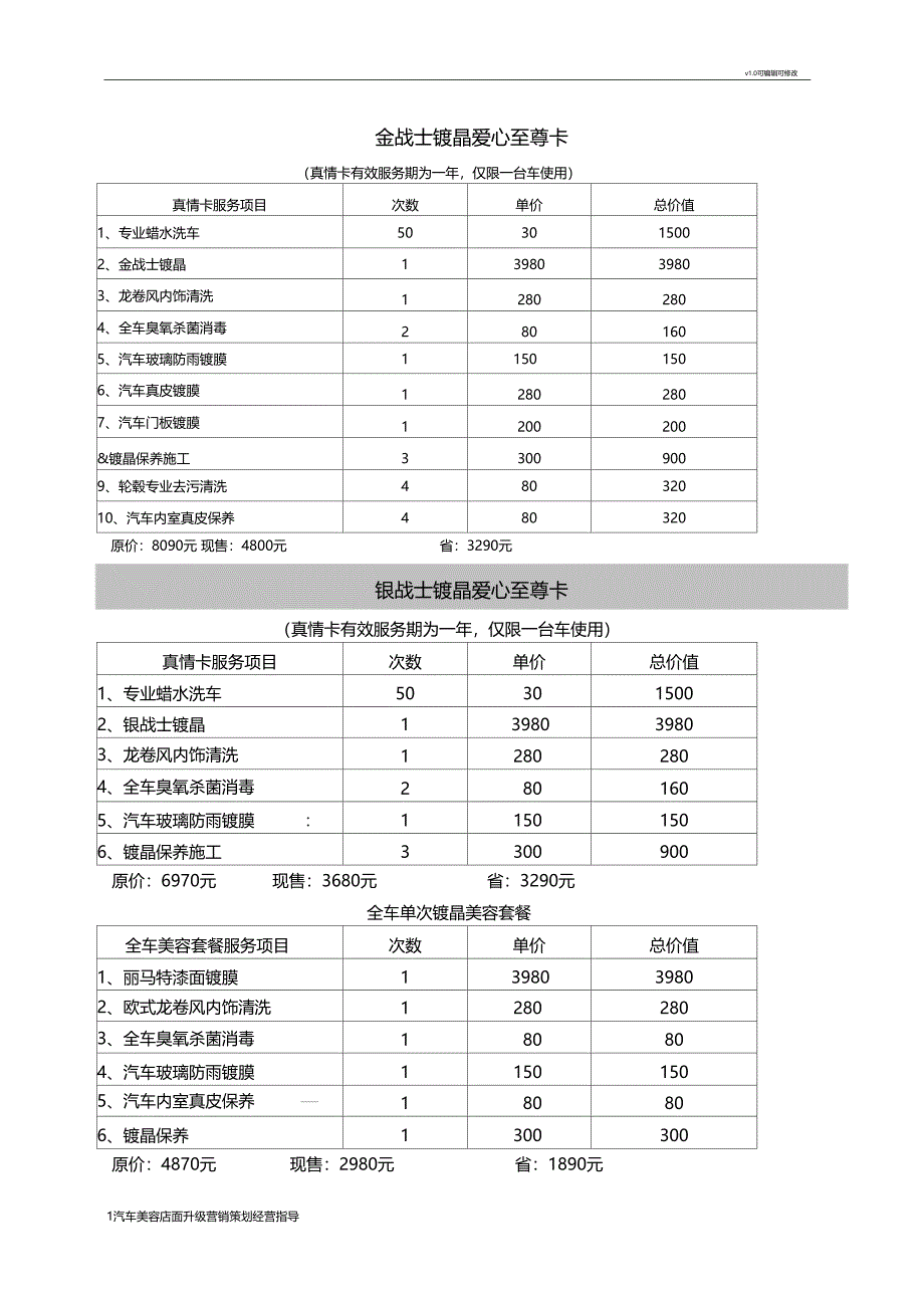 汽车美容活动方案_第1页