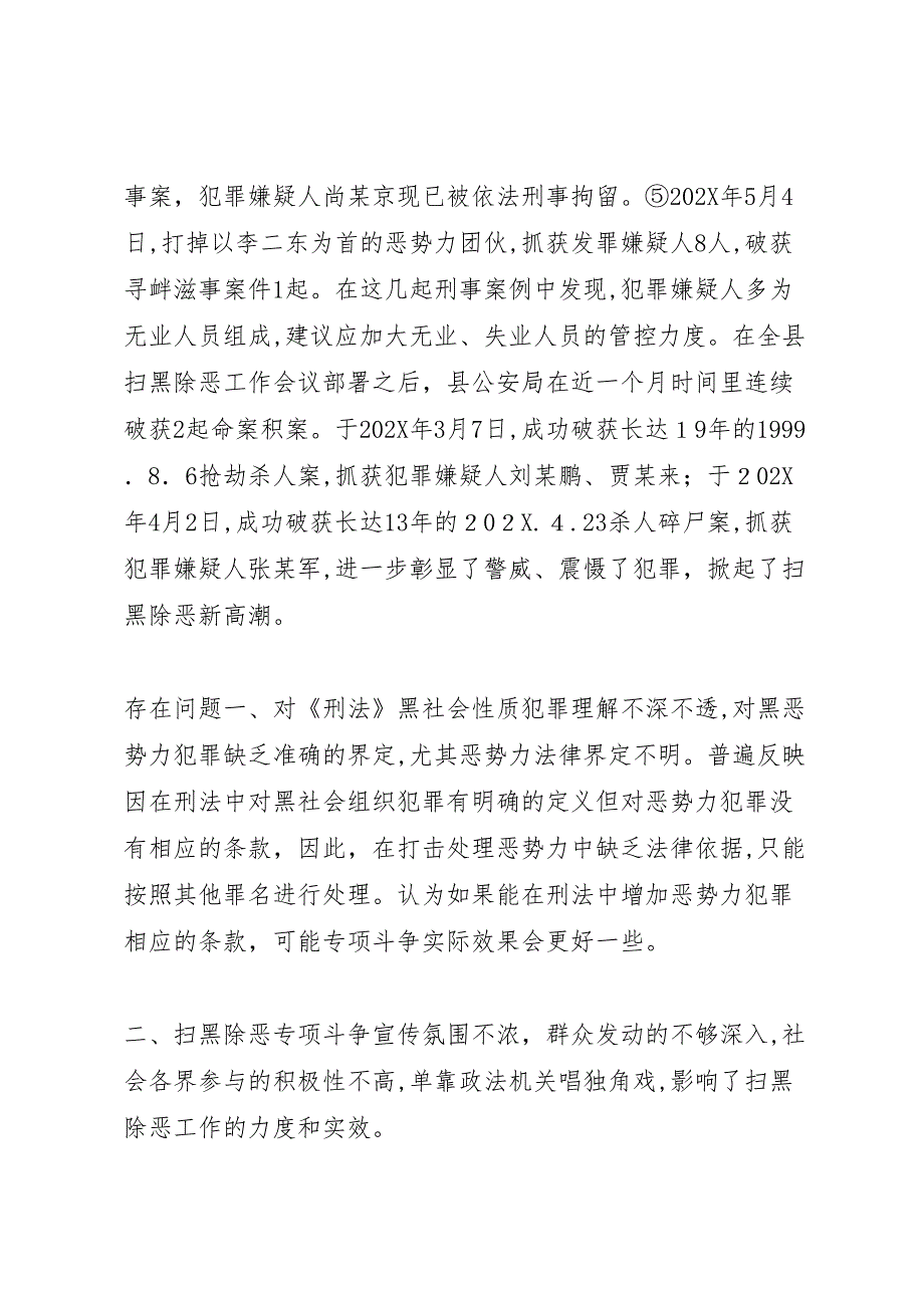 扫黑除恶专项斗争工作总结3_第5页