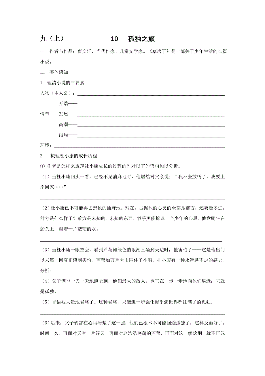 《孤独之旅》讲学稿.doc_第1页