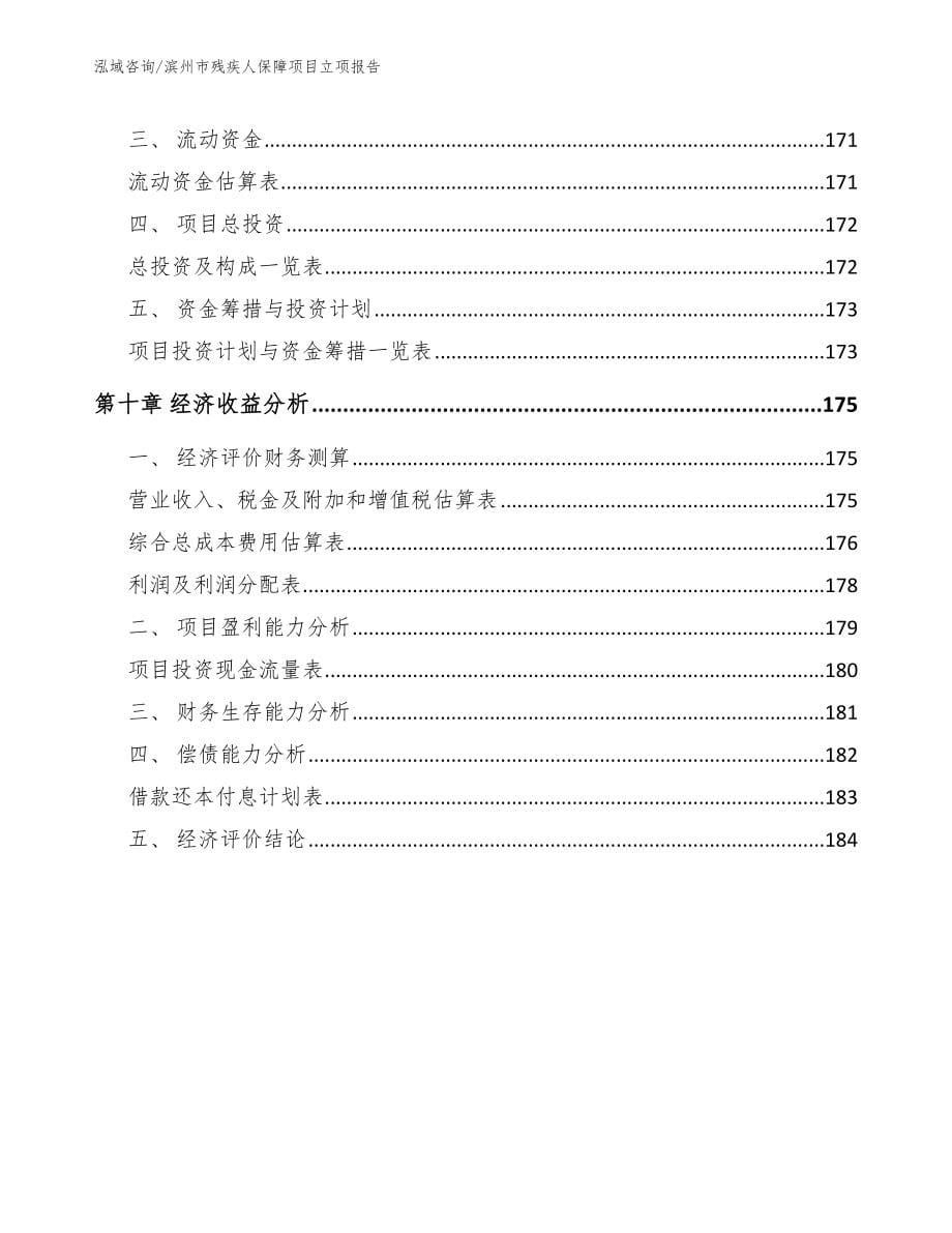 滨州市残疾人保障项目立项报告（范文）_第5页