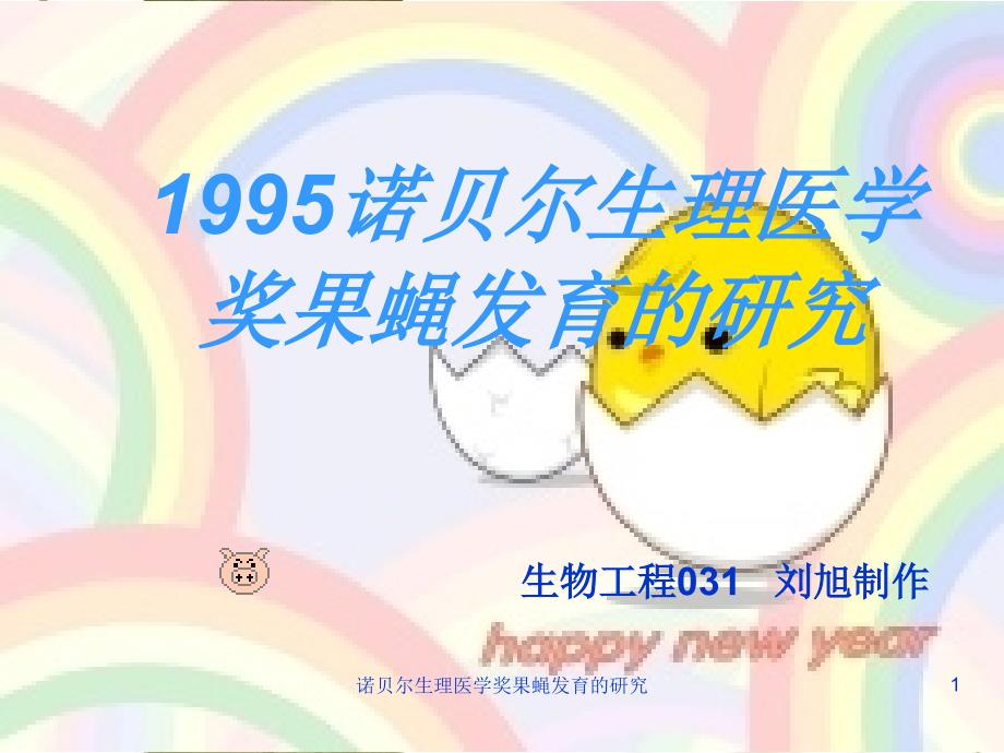 诺贝尔生理医学奖果蝇发育的研究课件_第1页
