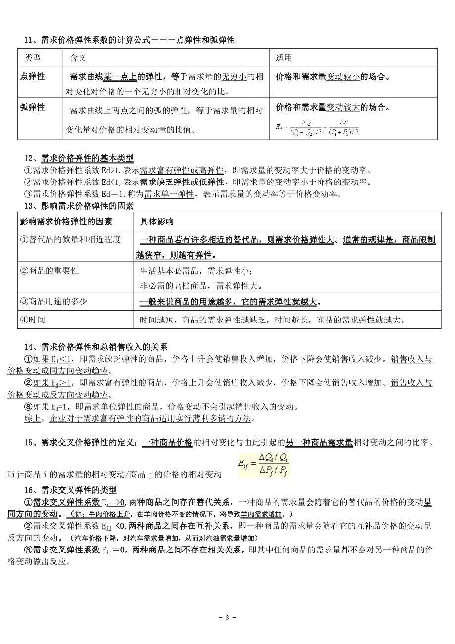 2018年中级经济师复习笔记经济基础知识(全面梳理版).doc_第3页