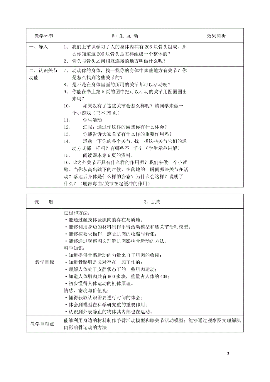 (苏教版)小学四年级科学下册教学设计全册教案_第3页