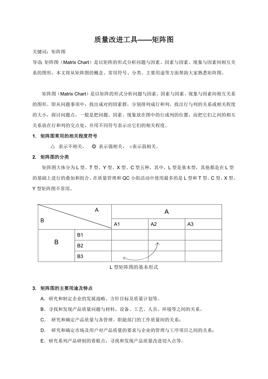 质量改进工具-矩阵图_第1页