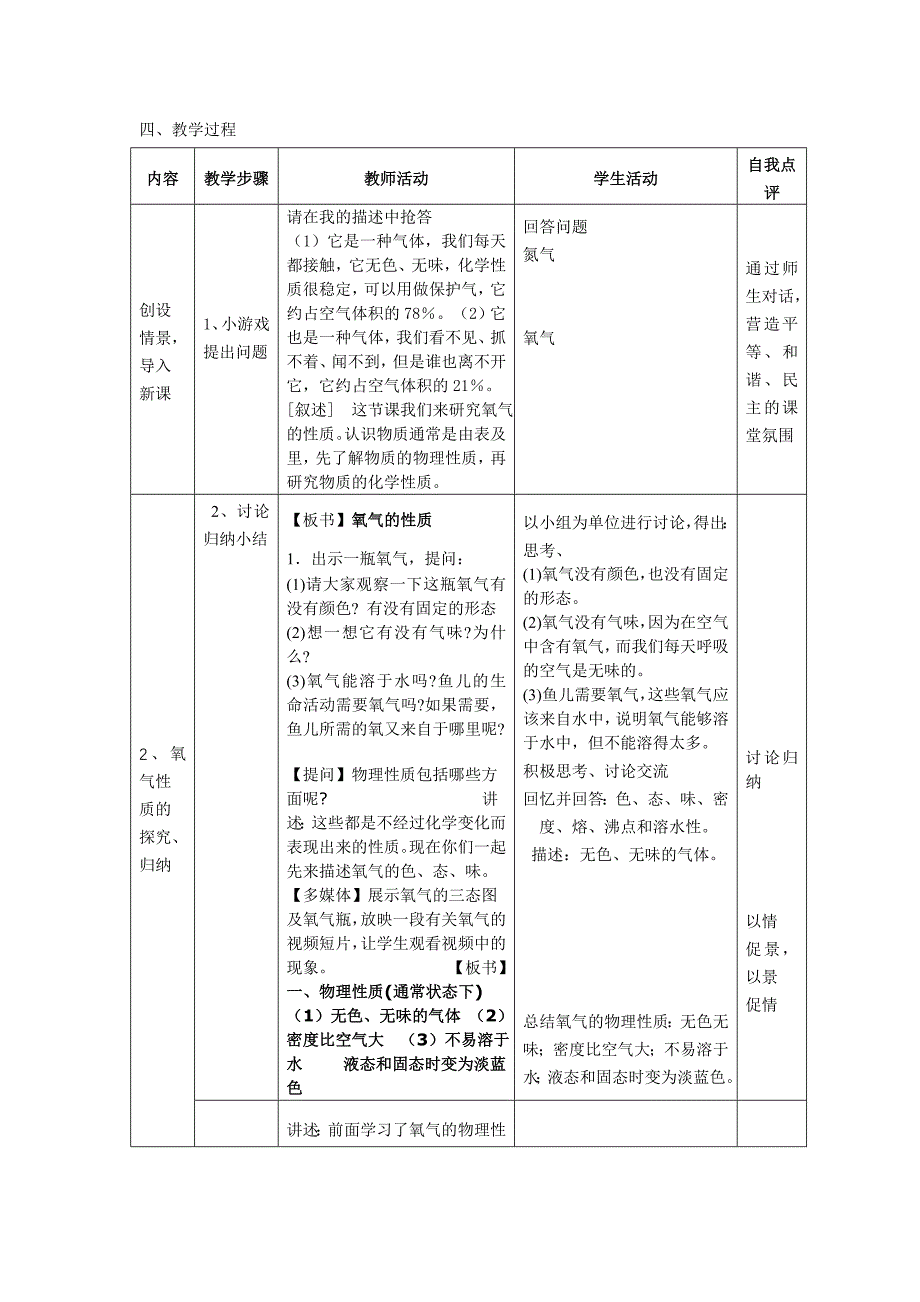 氧气的性质教学设计.doc_第2页