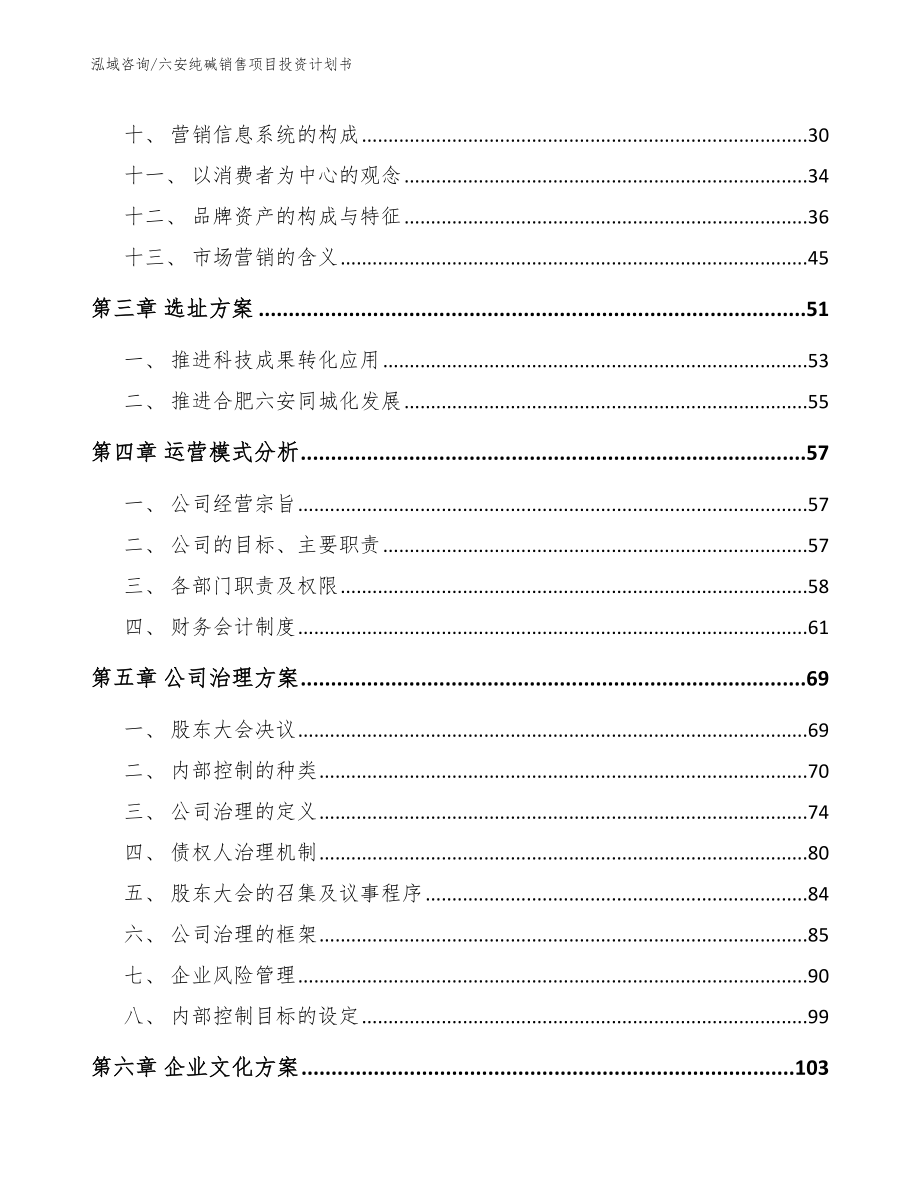 六安纯碱销售项目投资计划书_第3页