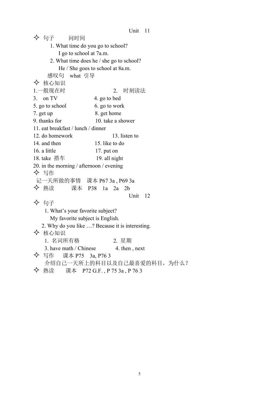 新目标七年级英语上册语法重点_第5页