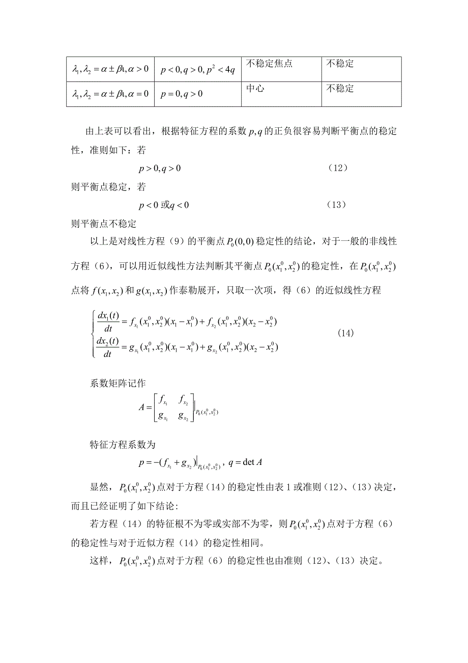 数学建模微分方程稳定性理论简介_第4页