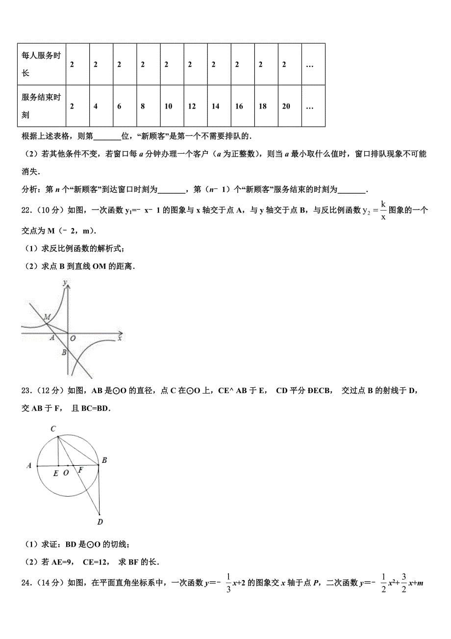 吉林省长春净月高新技术产业开发区培元校2023年中考猜题数学试卷(含答案解析）.doc_第5页