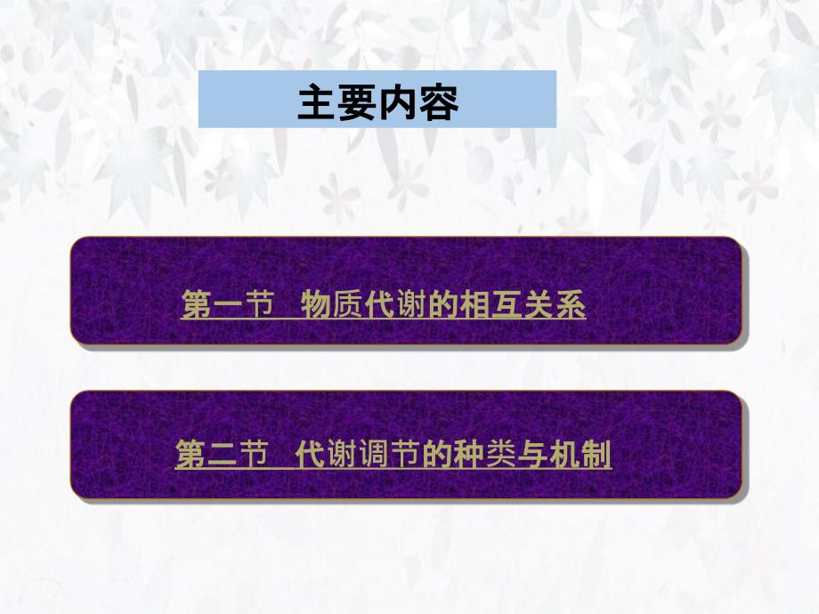 第十三部分代谢调节教学课件_第1页