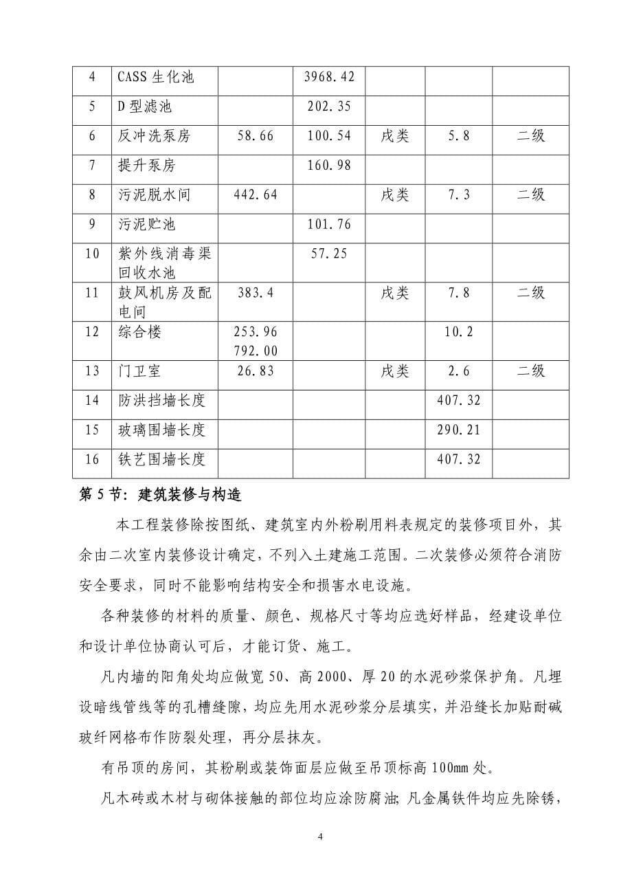 小沙坝污水处理厂施工组织设计方案.doc_第5页