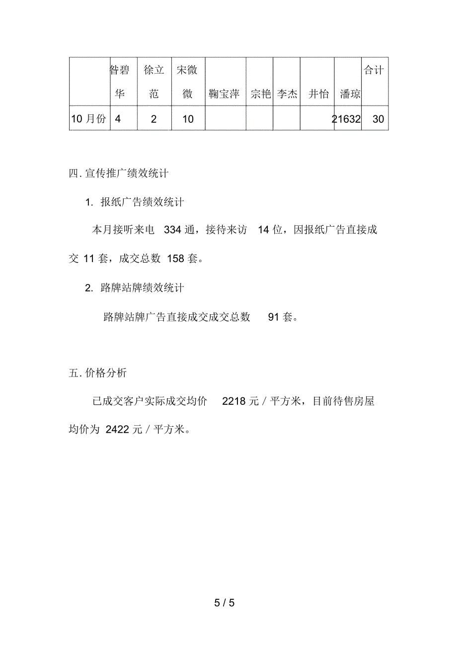 房地产售楼部部门职能肪岗位描述2_第5页