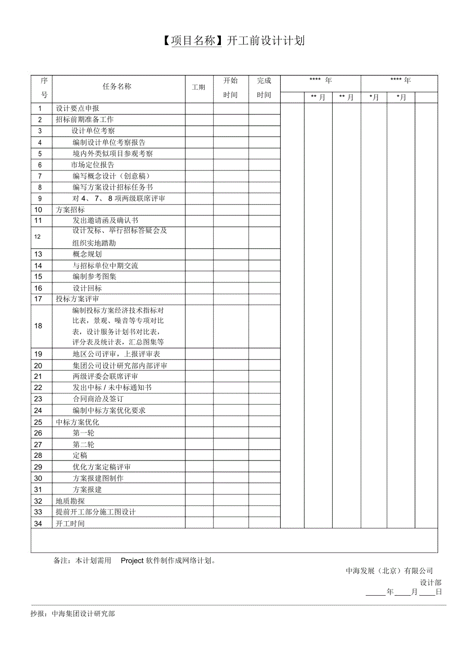 (最新)开工前设计计划(精品)_第1页