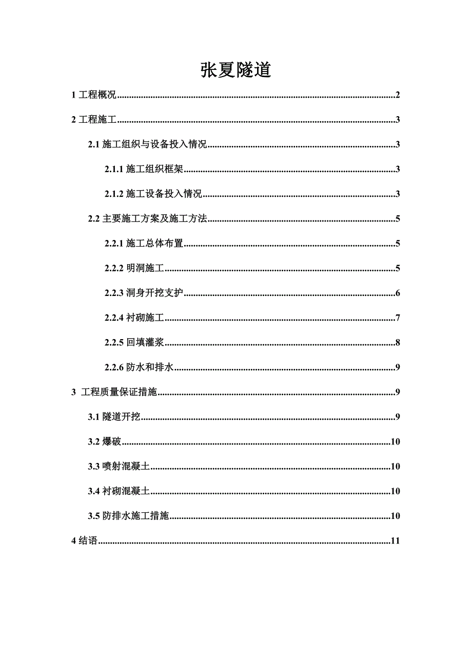 隧道施工总结_第1页