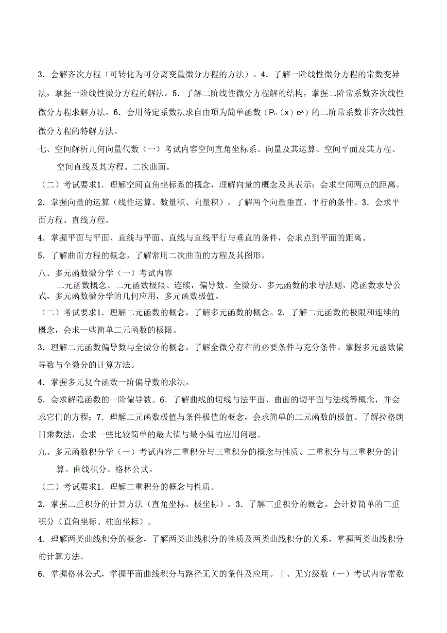 上海第二工业大学专升本考试大纲_第3页