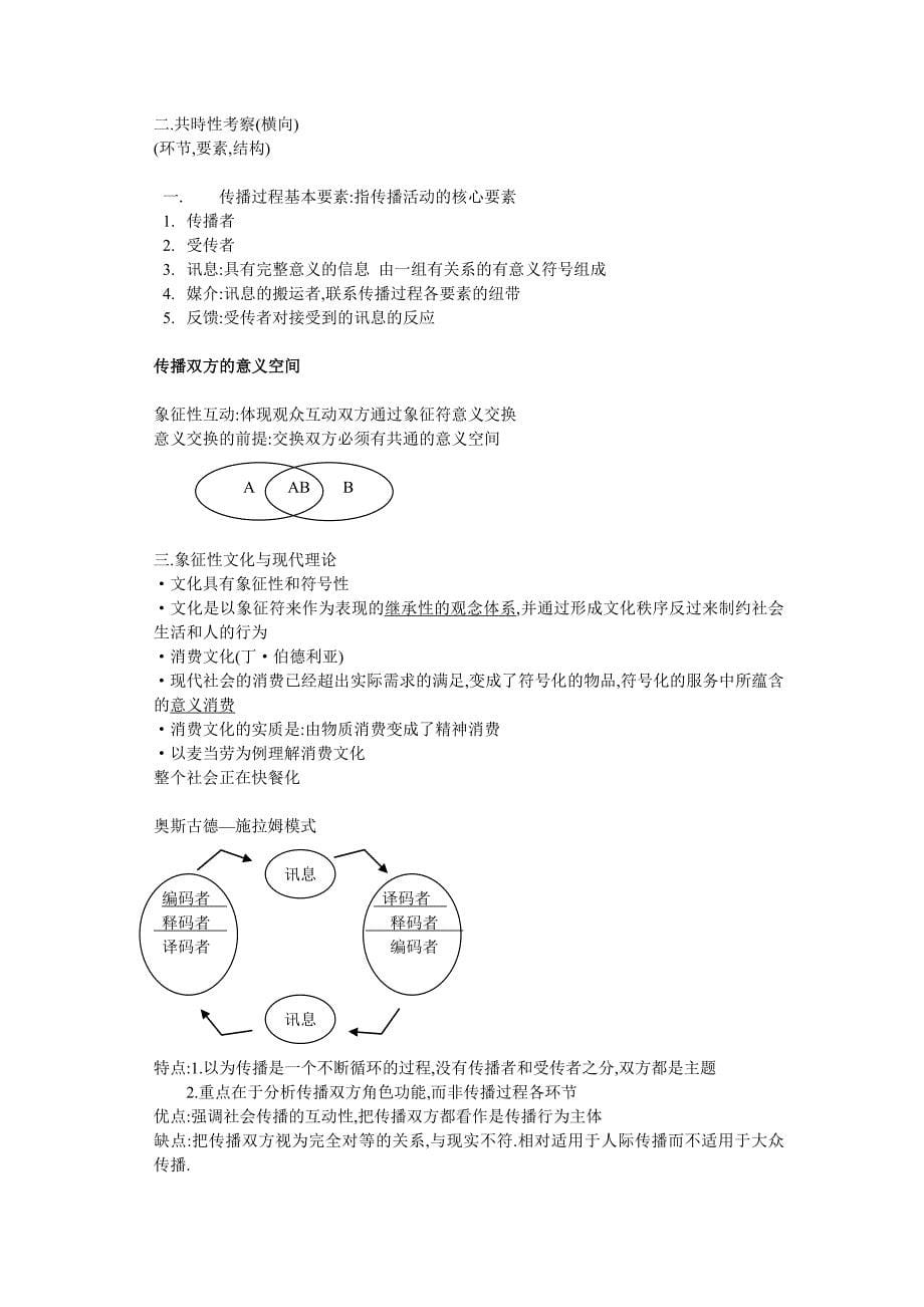 传播学概论考试题型+笔记_第5页