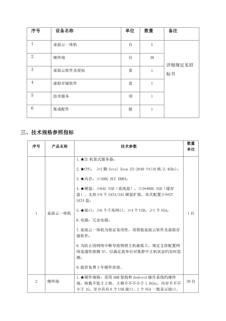 桌面云采购项目招标参数_第2页