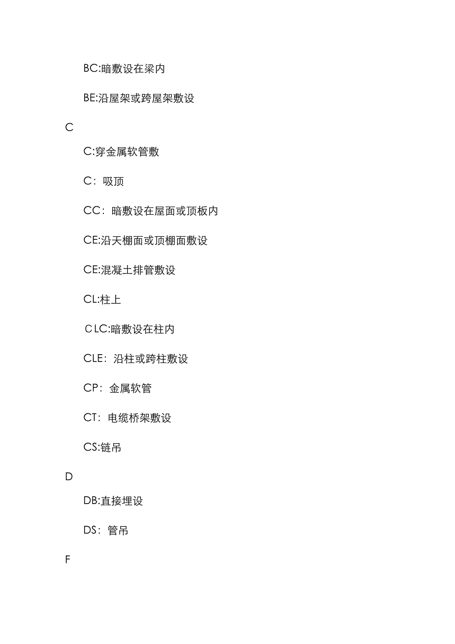 电气系统图(字母代表一览表)_第2页