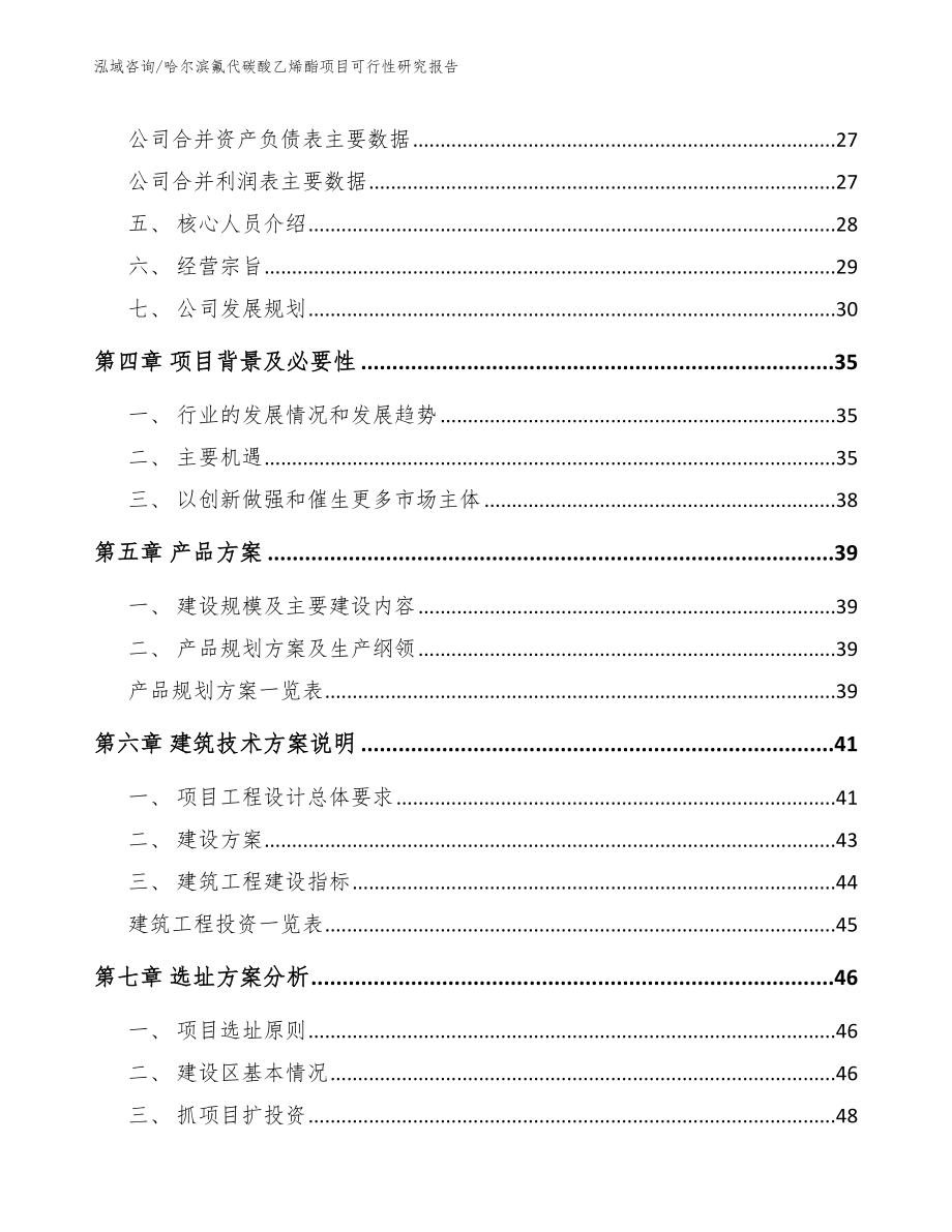 哈尔滨氟代碳酸乙烯酯项目可行性研究报告（模板范文）_第3页