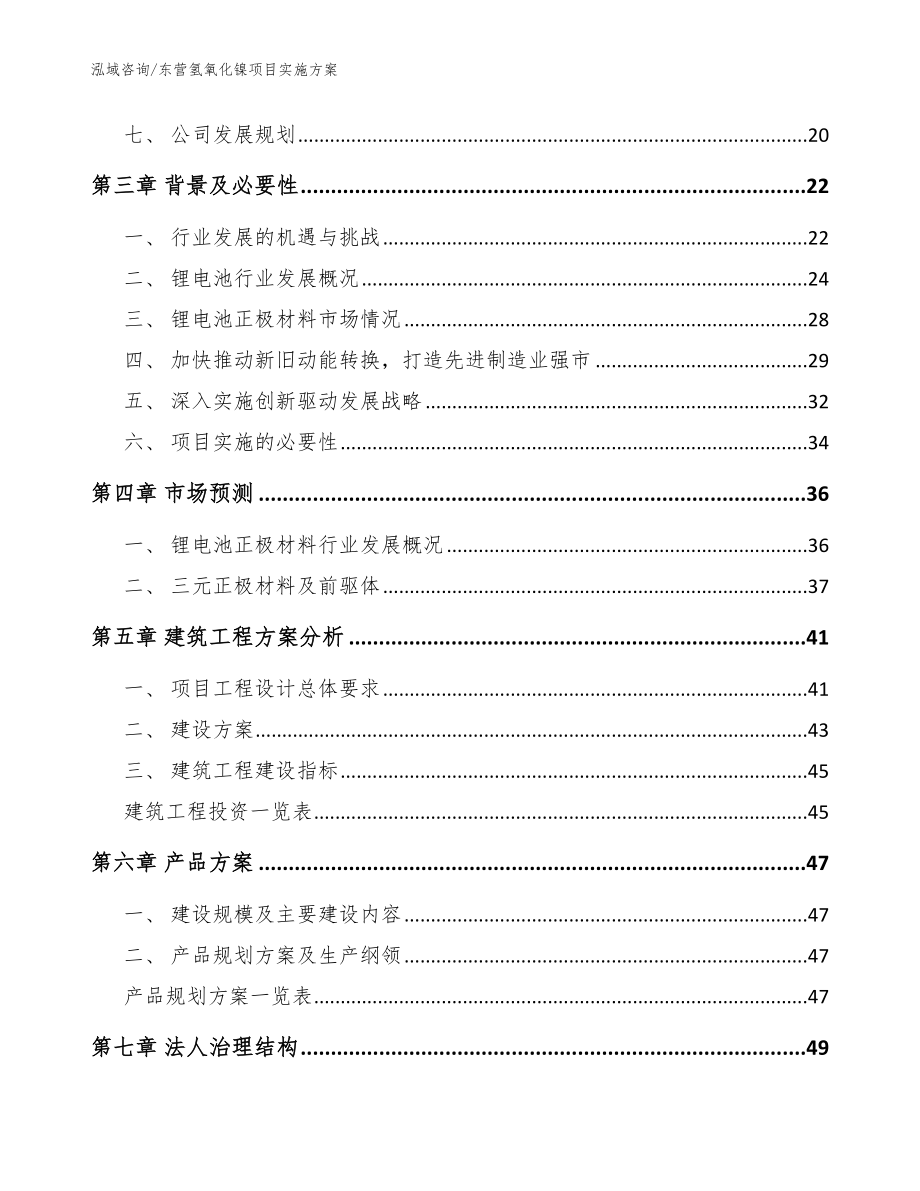 东营氢氧化镍项目实施方案_范文_第2页