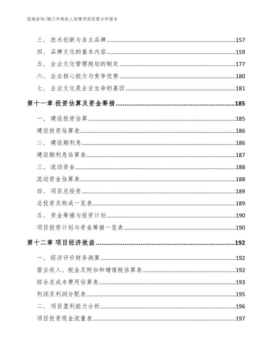 铜川市残疾人保障项目经营分析报告范文参考_第5页