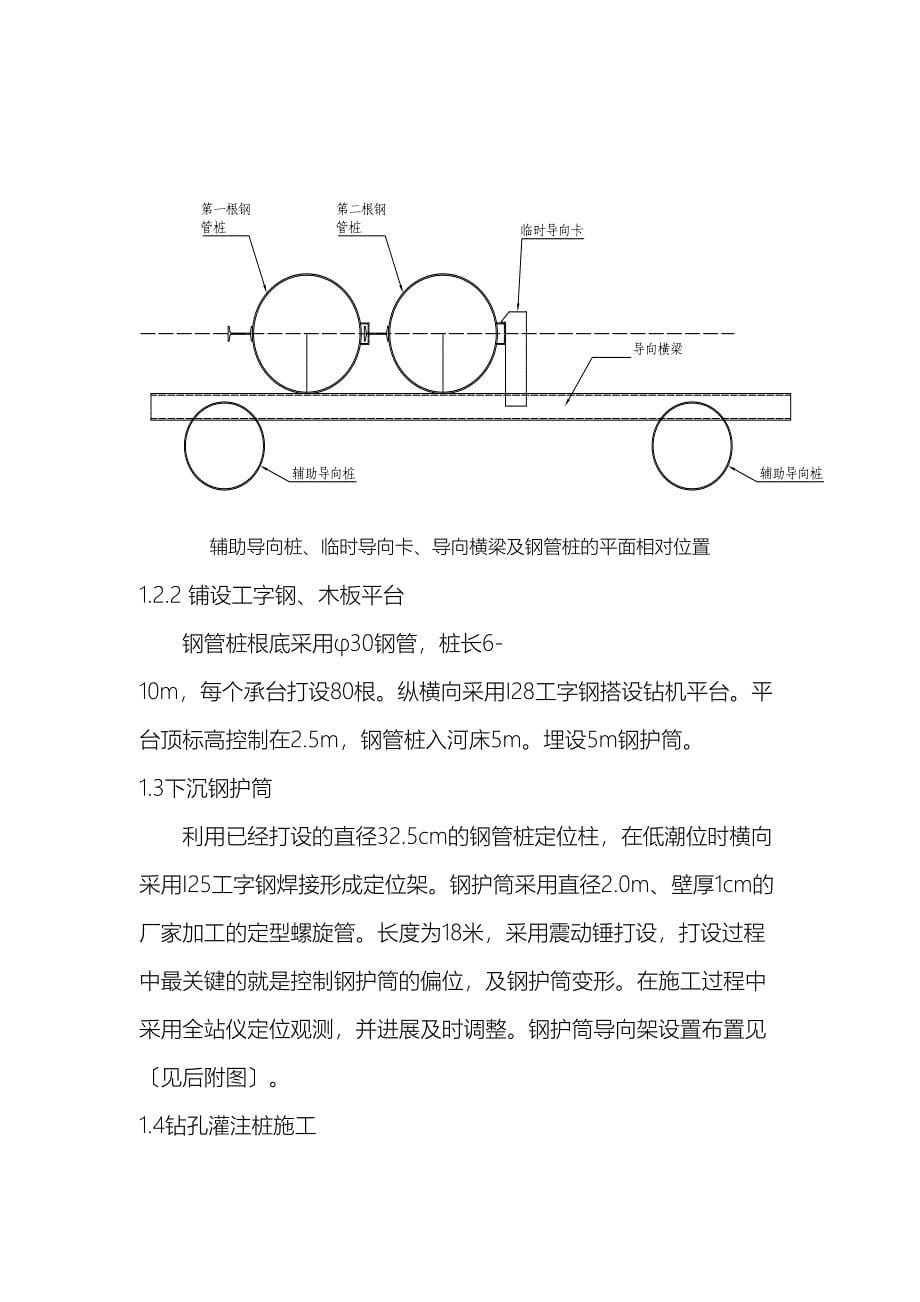 串场河钻孔灌注桩施工方案及对策(DOC 22页)_第5页