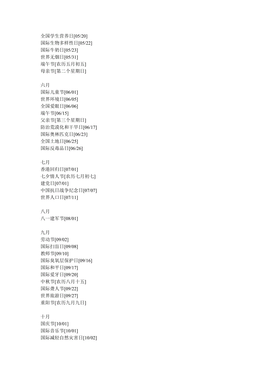 世界各国节日一览表及世界重要节日(全).doc_第2页