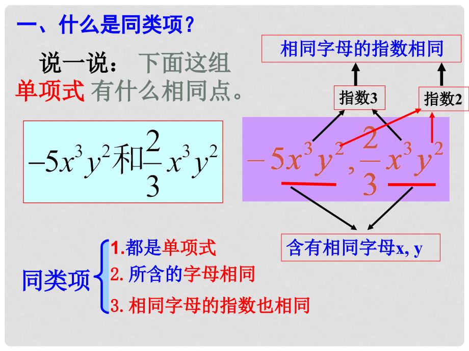 浙江省温州市平阳县鳌江镇第三中学七年级数学上册《4.5合并同类项》课件 浙教版_第4页