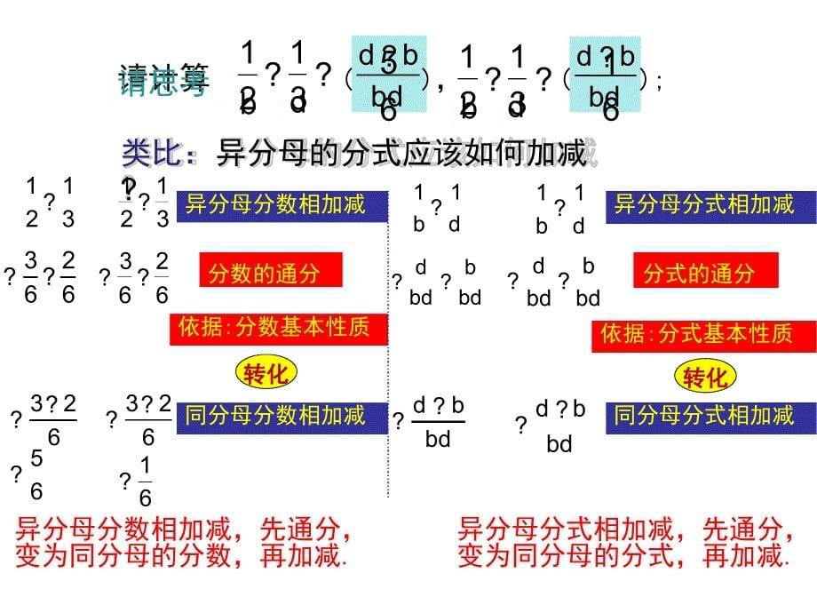 14第3课时异分母分式的加减_第5页