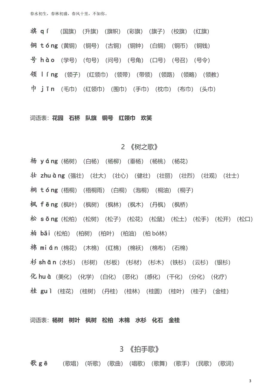 部编二年级语文上册生字拼音组词 （精选可编辑）.DOC_第4页