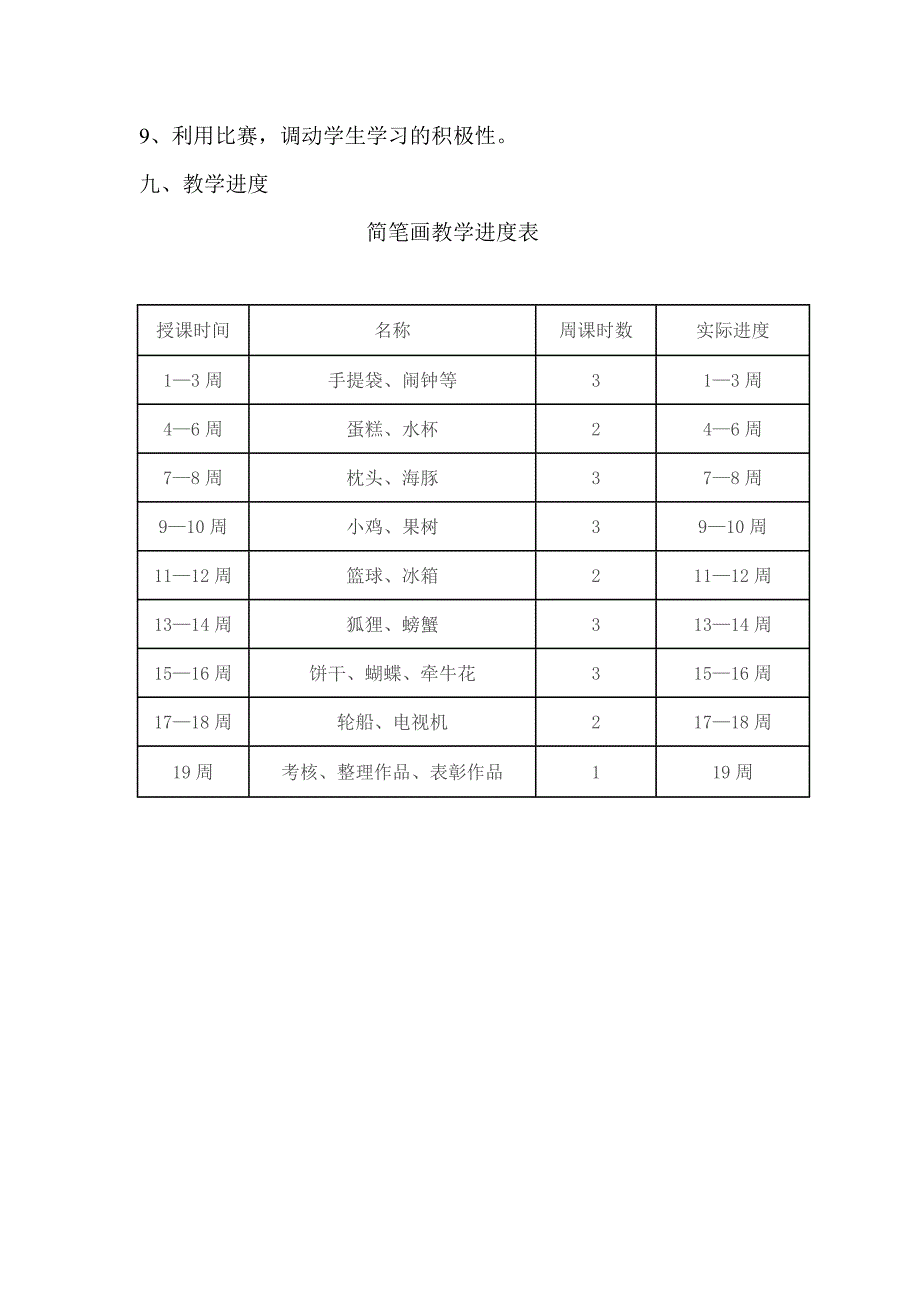 简笔画社团活动教学计划1_第3页