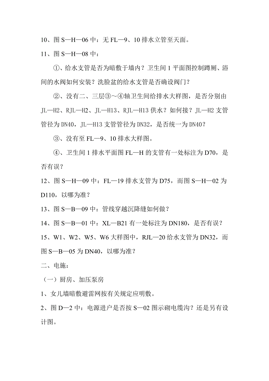 大尖山工程图纸监理审阅意见_第2页