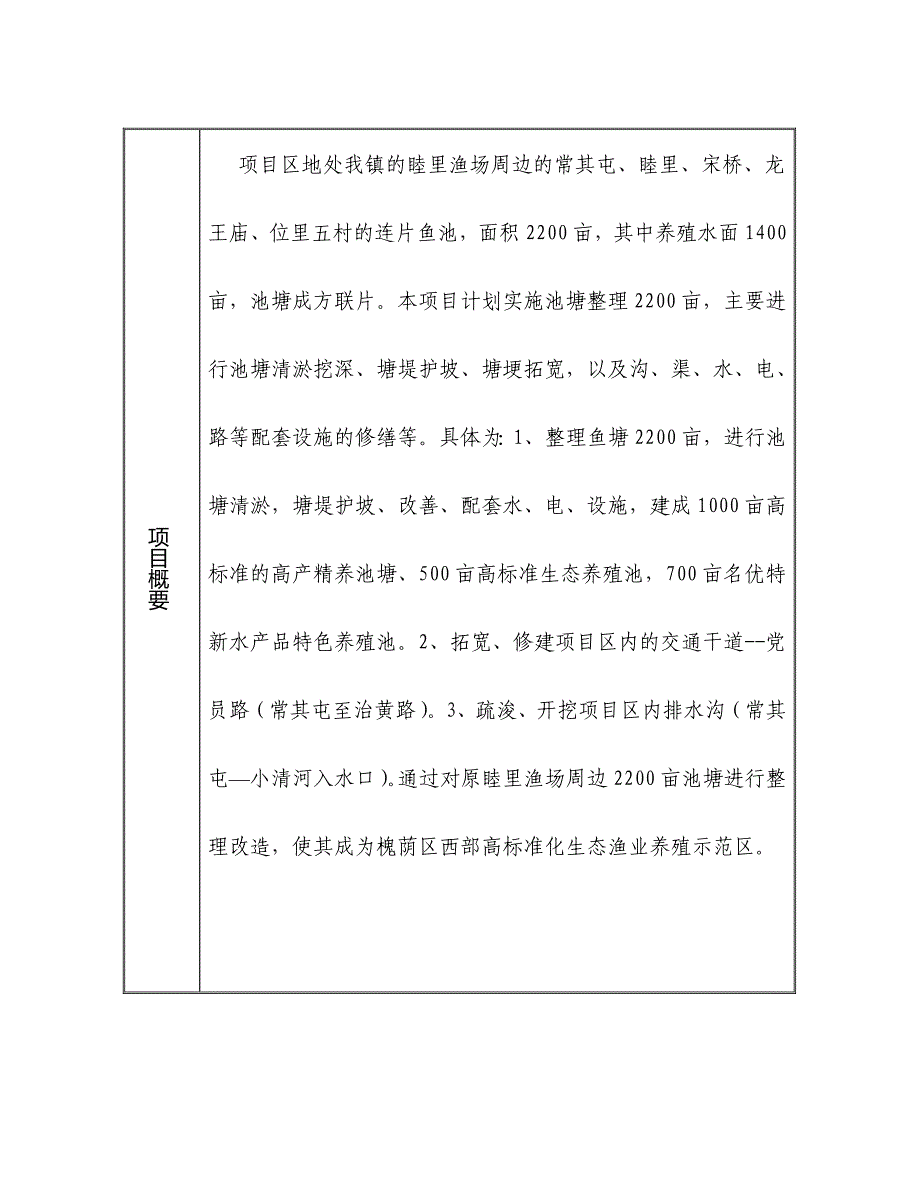 标准化生态鱼塘整理工程省级示范项目申报书_第4页