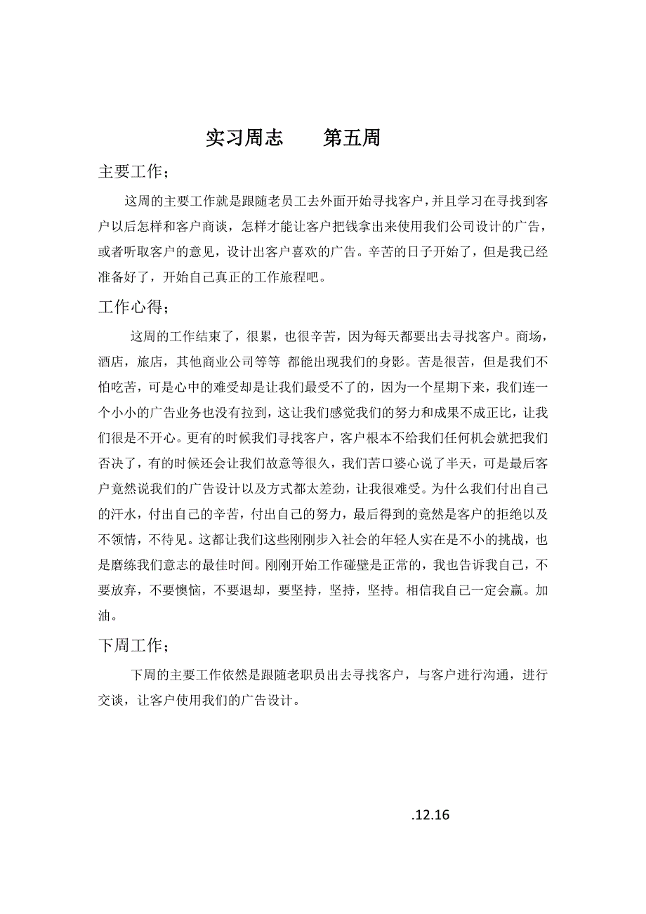 广告公司实习周志_第5页