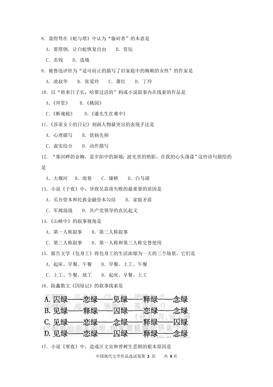 2014_10_中国现代文学作品选_第2页