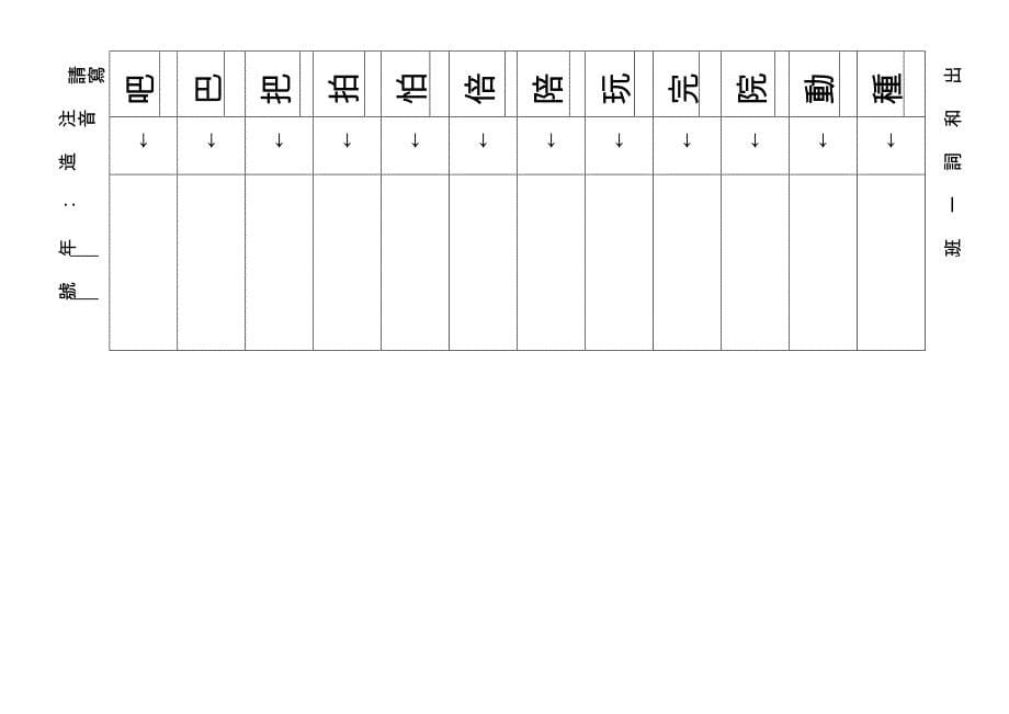 康轩版国语第一册字音字形辨别_第5页