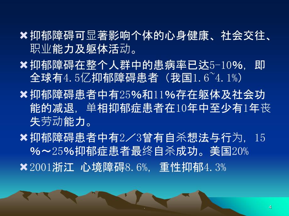 抑郁症的诊治与预防PPT课件_第4页