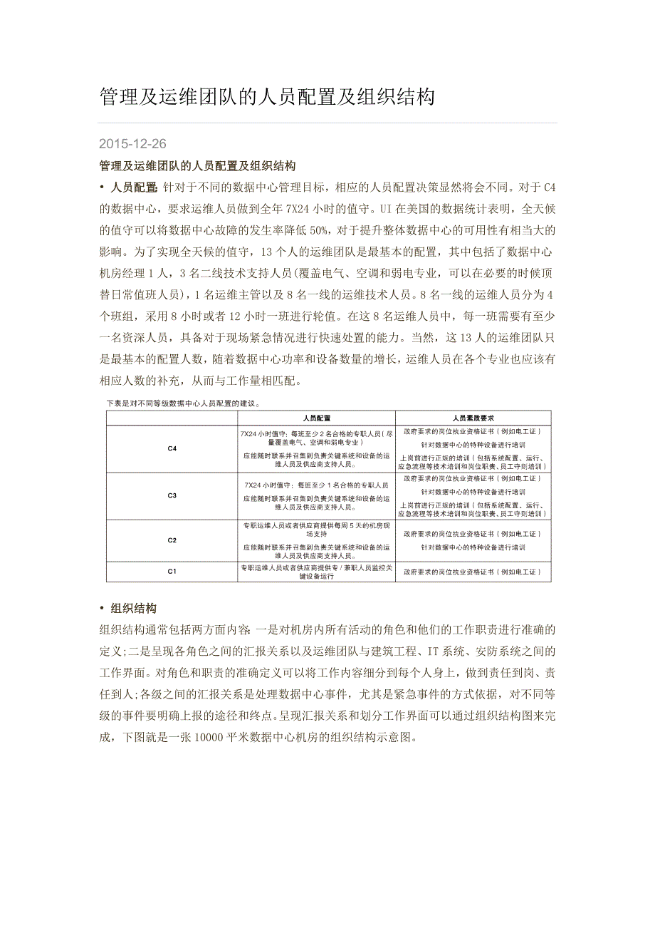 管理及运维团队的人员配置及组织结构_第1页