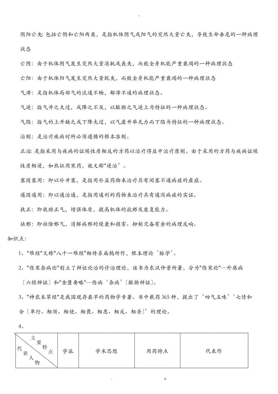 中医基础理论期末考试重点_第4页