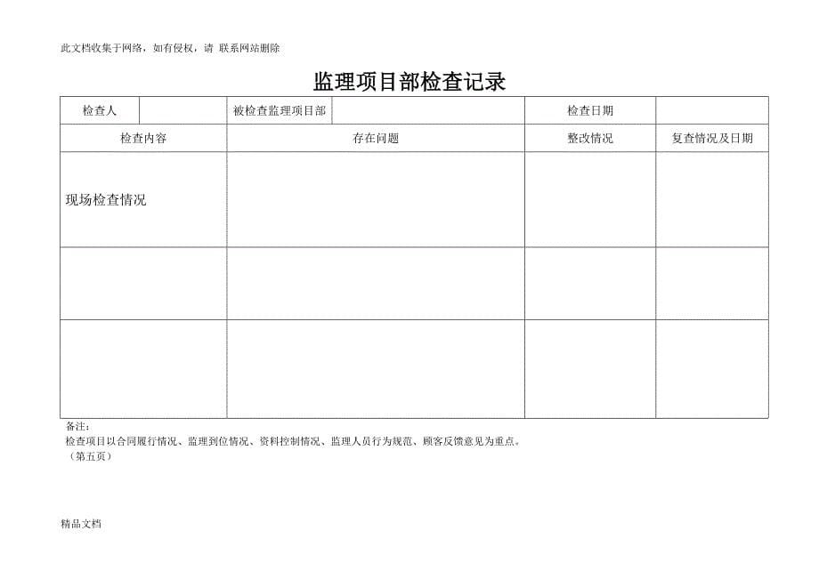 对监理项目部检查表.doc_第5页