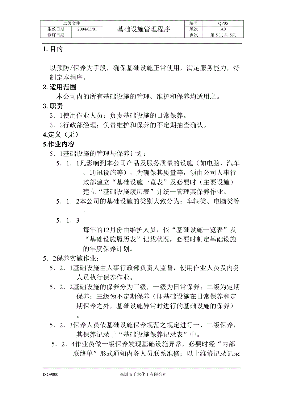 QP05基础设施管理程序（天选打工人）.docx_第2页