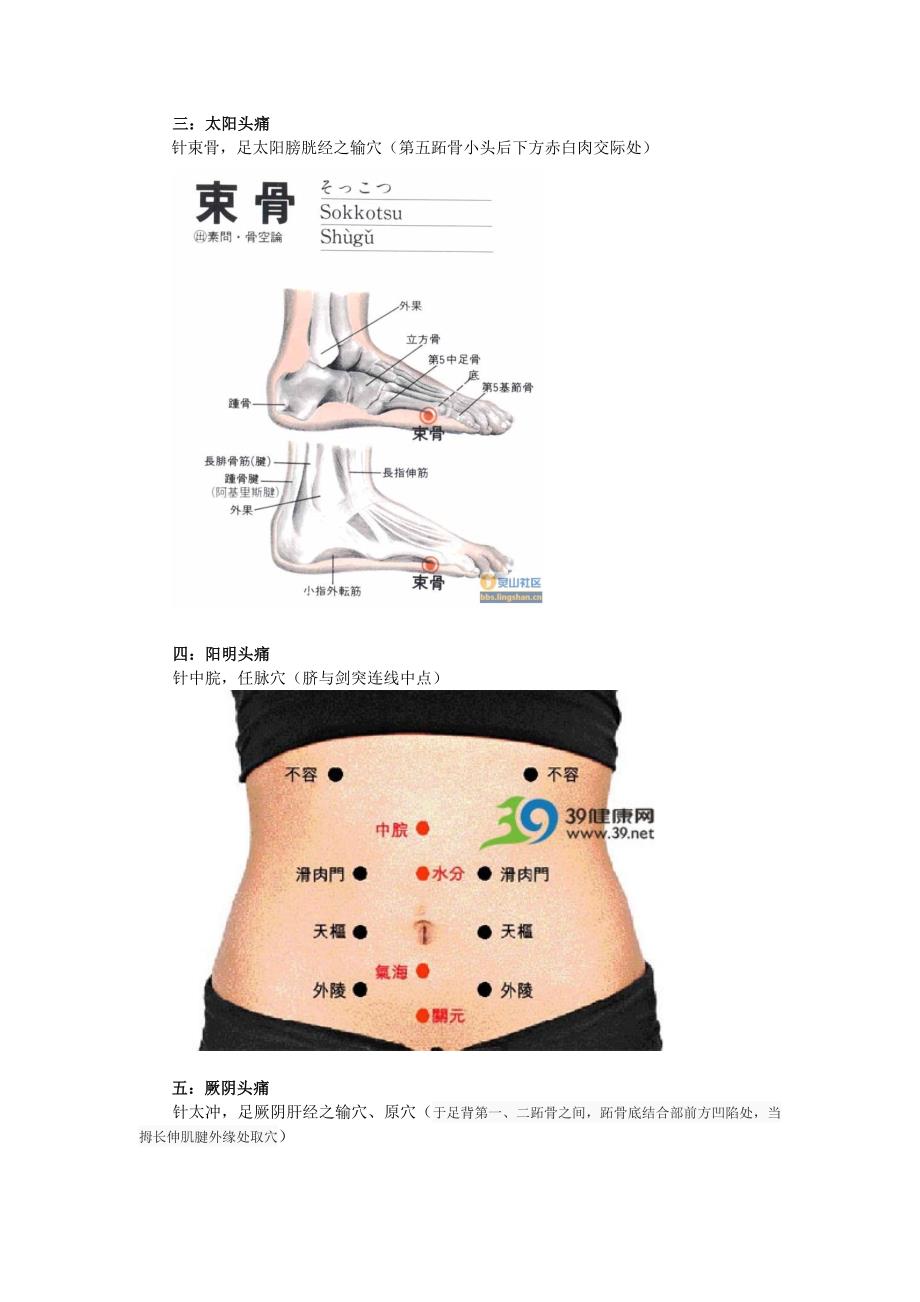 疼痛疾病特效针刺疗法总结_第3页