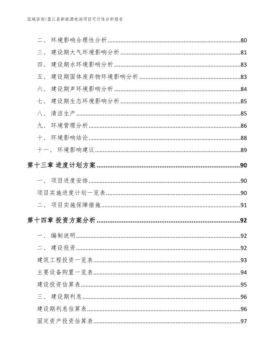 盈江县新能源电池项目可行性分析报告范文参考_第5页