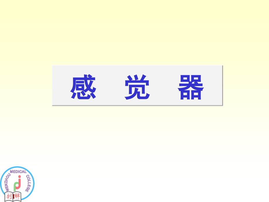 《系统解剖学》教学课件：感觉器_第1页