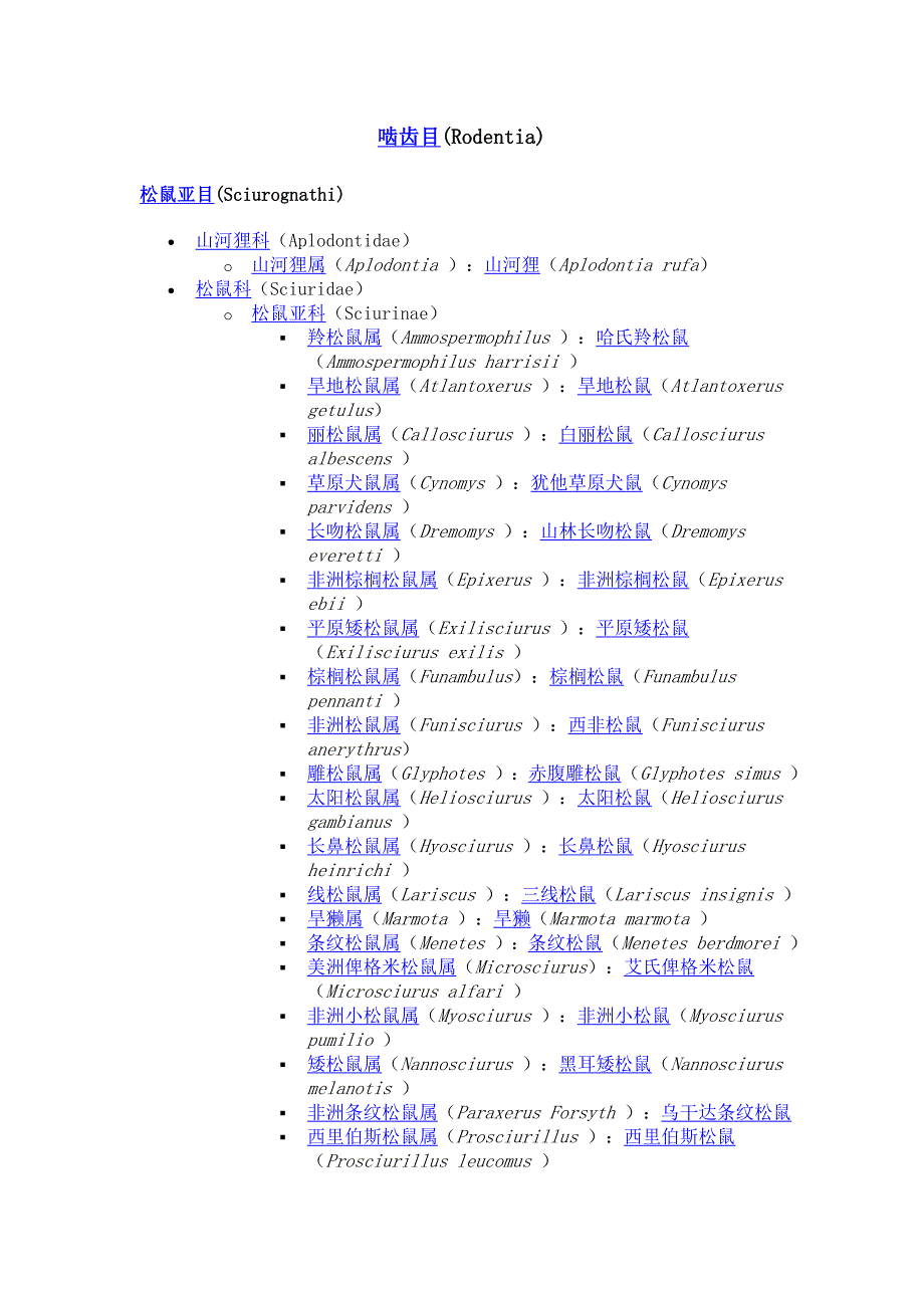 啮齿目分类 文档.doc_第1页